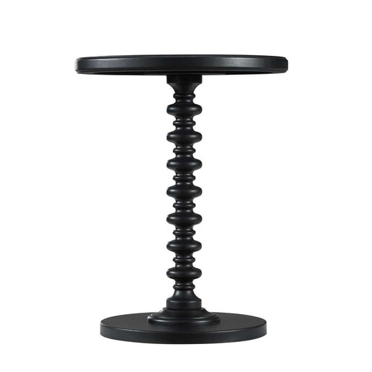 Powell Company - Black Round Spindle Table - 502-410 veiw 2