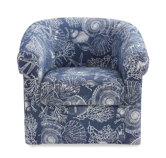 Powell Company - Bonnie Swivel Club Chair, Coastal - D1209S19 veiw 2