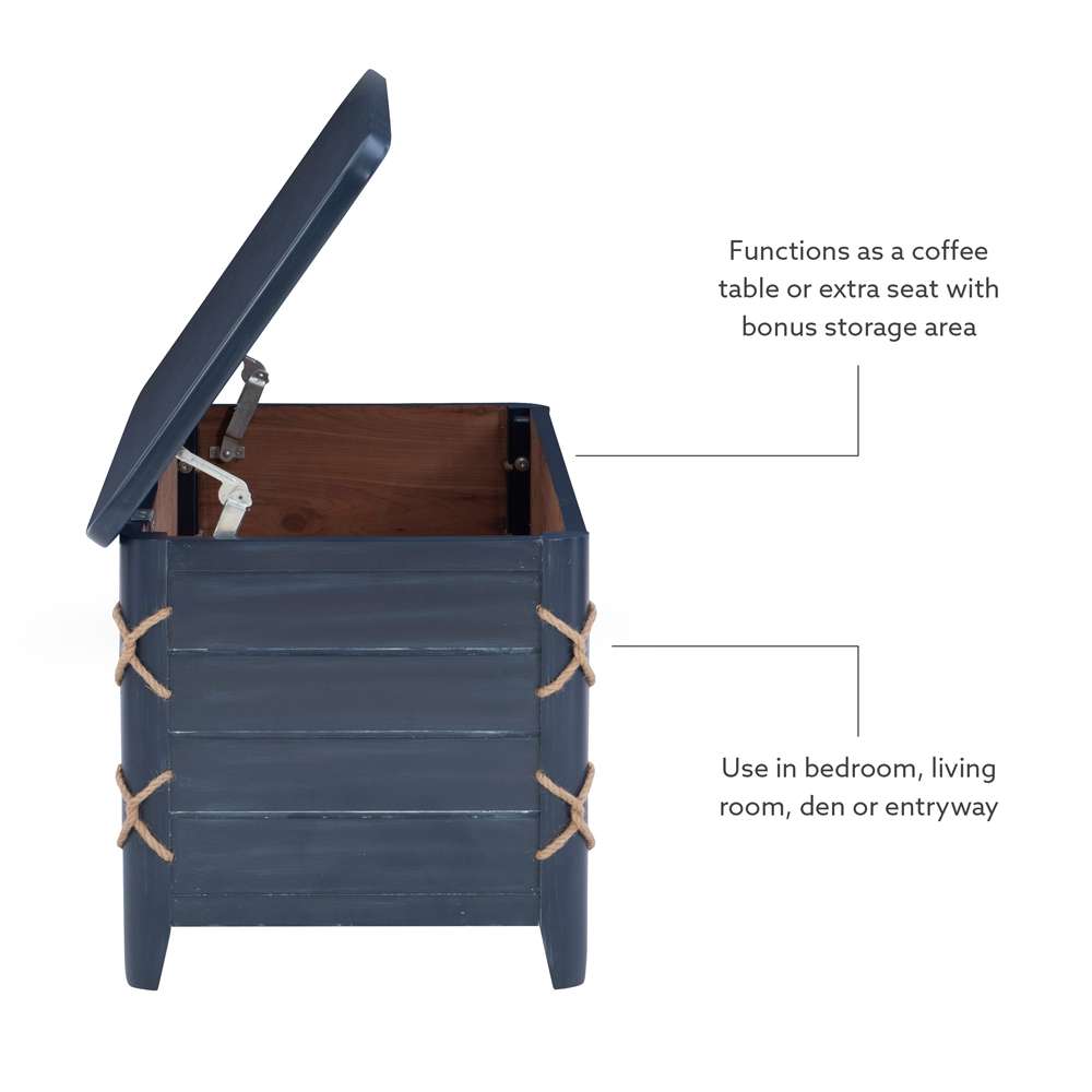 Powell Company - Brosnan Rope Cedar Chest Blue - D1341A20B veiw 6