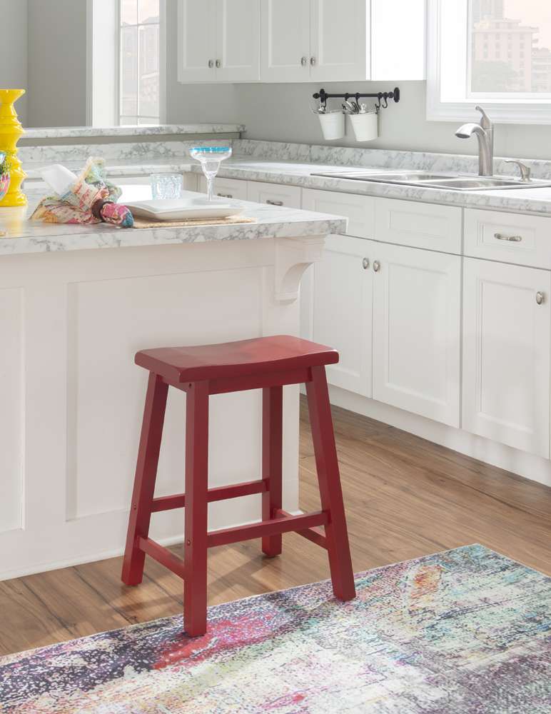 Powell Company - Color Story Crimson Red Counter Stool - 286-430 veiw 6