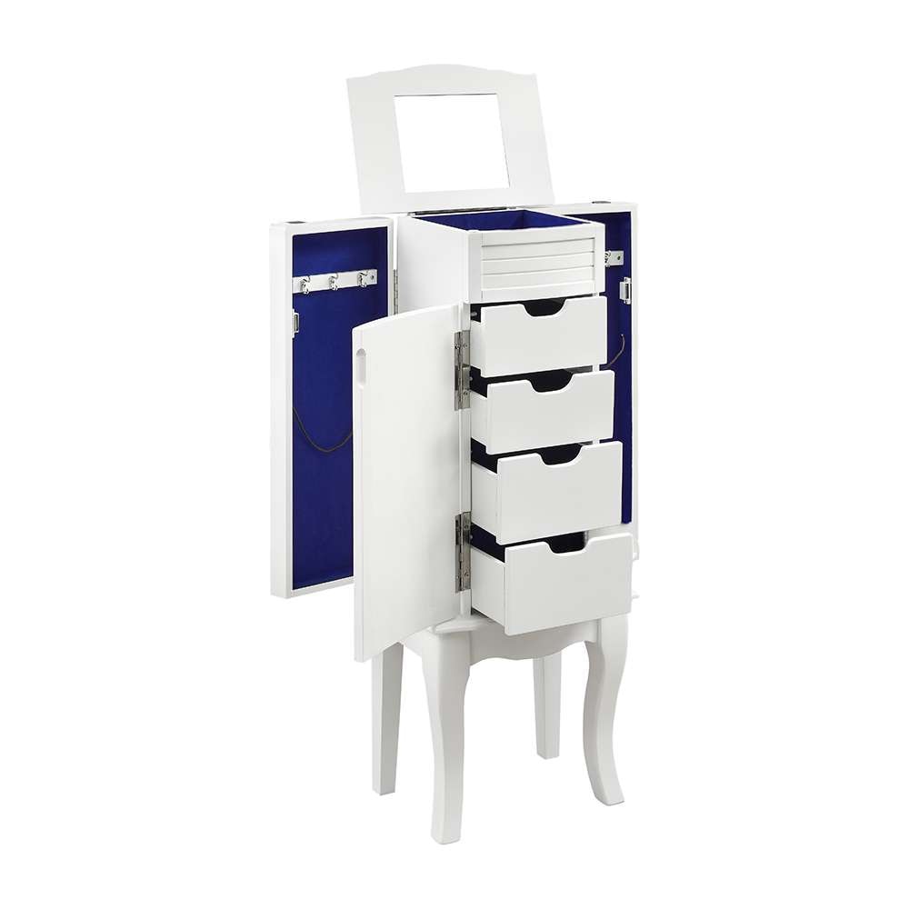 Powell Company - Elna Jewelry Armoire White - D1510J23 veiw 1