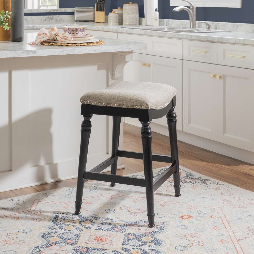 Powell Company - Hayes Big And Tall Counter Stool, Black - D1043D16CSB veiw 6