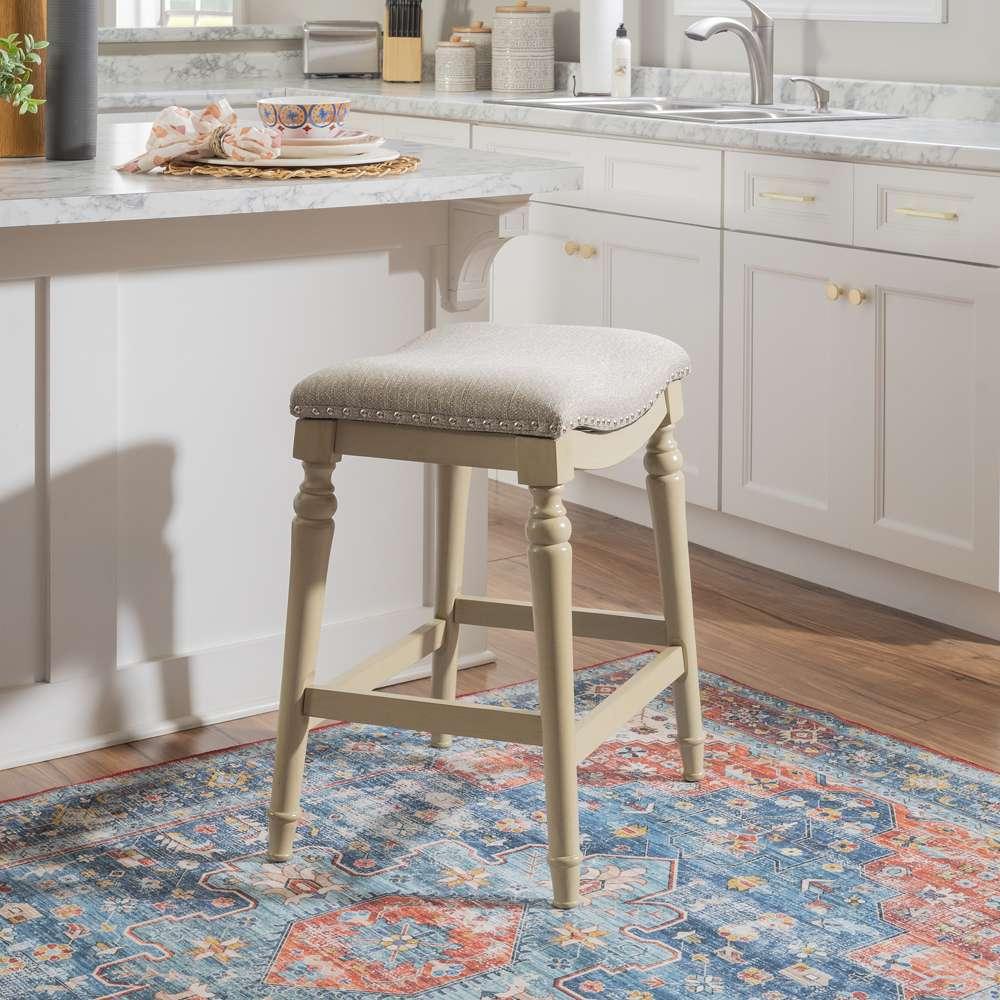 Powell Company - Hayes Big And Tall Counter Stool, Cream - D1043D16CS veiw 6