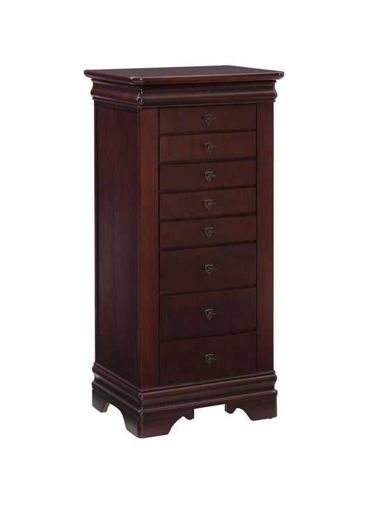 Powell Company - Louis Philippe Marquis Cherry Jewelry Armoire - 508-315 veiw 2