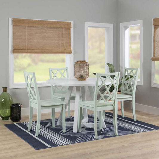 Powell Company - Mayfair Round Dining Table White - D1015LD23RDTW veiw 2