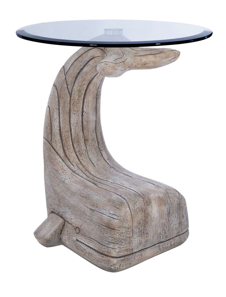 Powell Company - Moby Whale Side Accent Table Driftwood - D1294A19 veiw 6