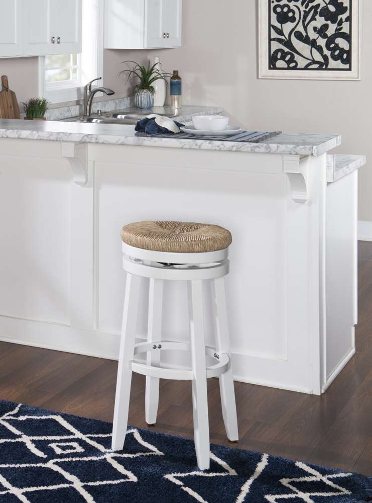 Powell Company - Morgan Barstool White - D1124B17BS veiw 5