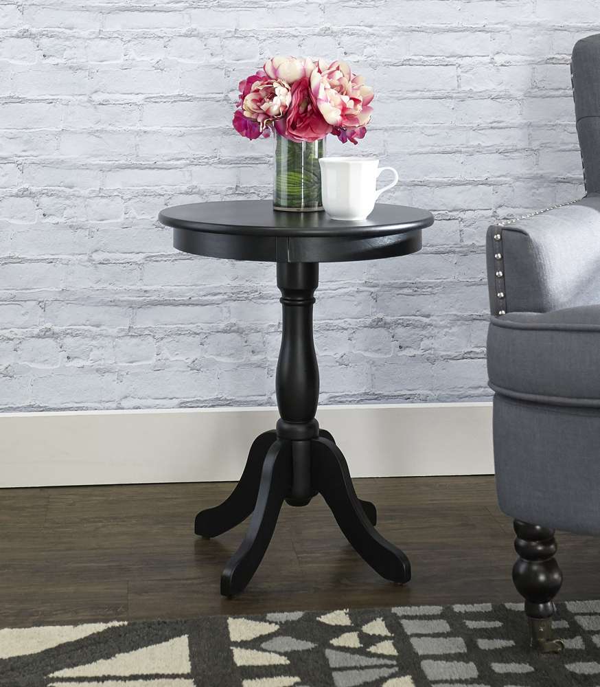 Powell Company - Round Black Table - 271-353 veiw 4