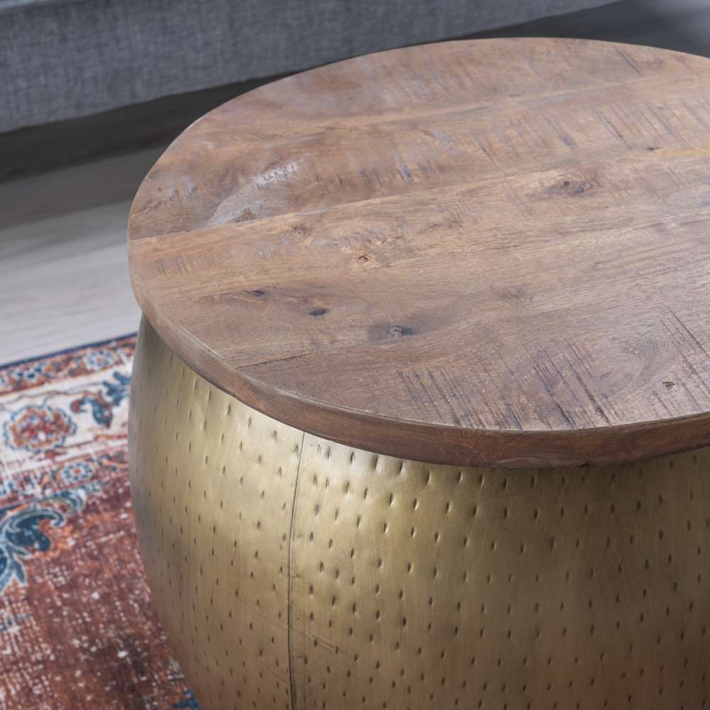 Powell Company - Royce Brass Drum With Storage - D1241A19G veiw 6