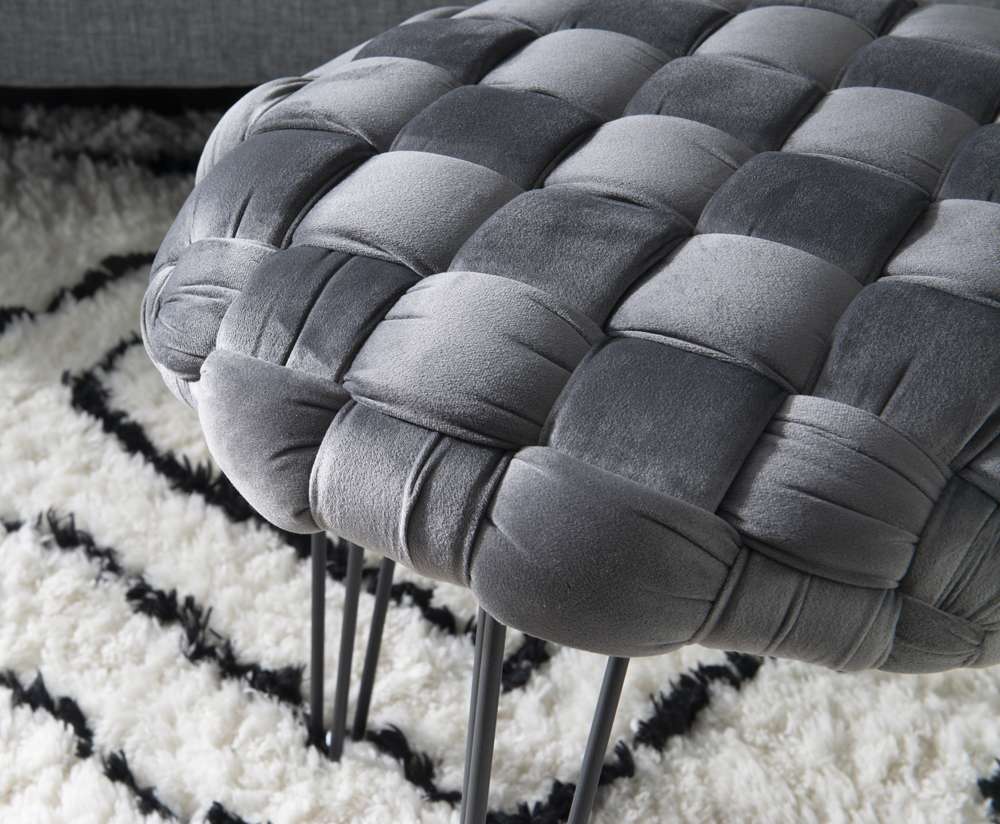 Powell Company - Shadbury Round Stool Grey - D1374S20RBG veiw 5