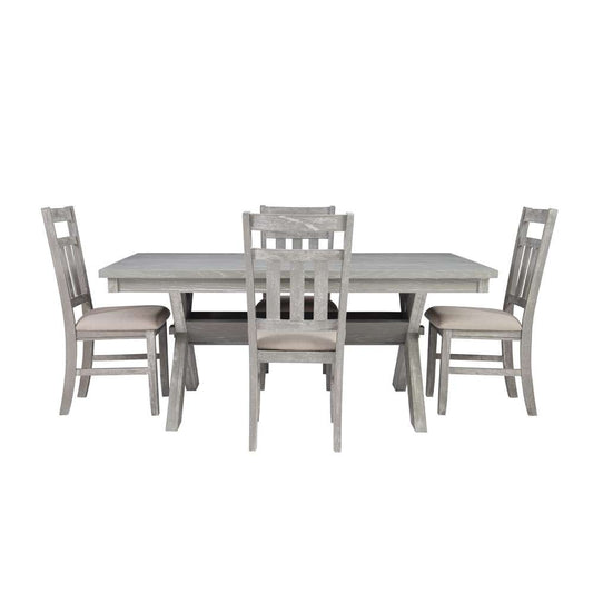 Powell Company - Turino Weathered Grey 5Pc Dining Set - 457-417M1 veiw 2
