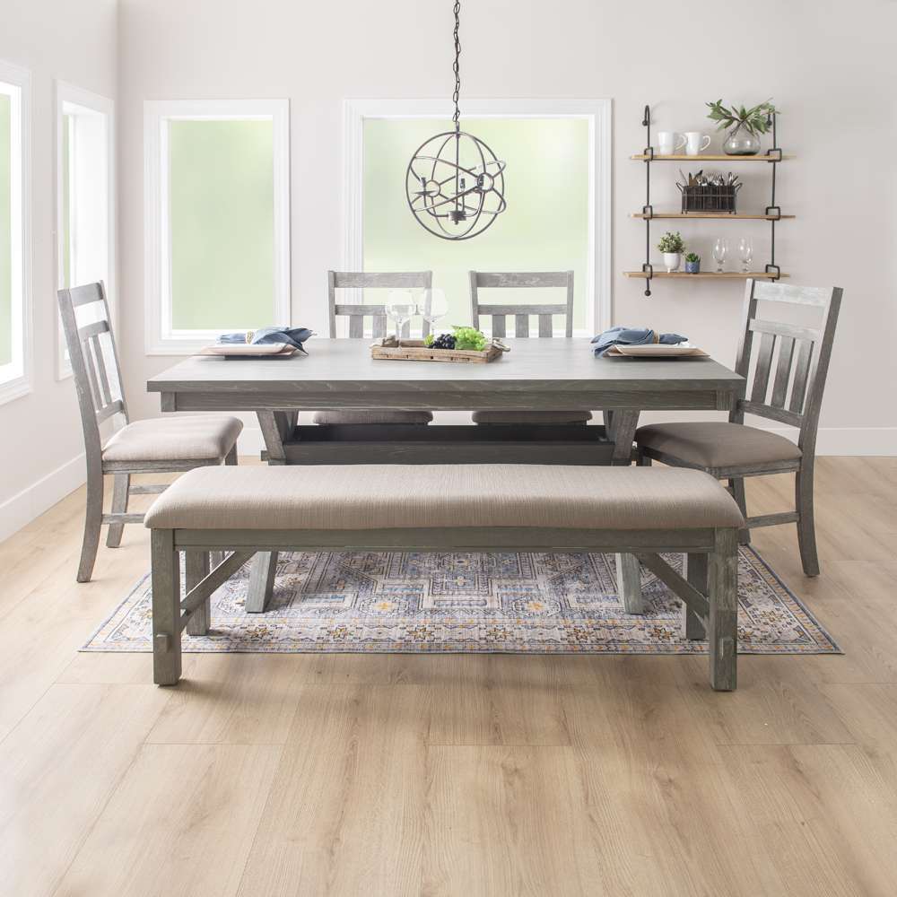 Powell Company - Turino Weathered Grey 6Pc Dining Set - 457-417M5 veiw 3