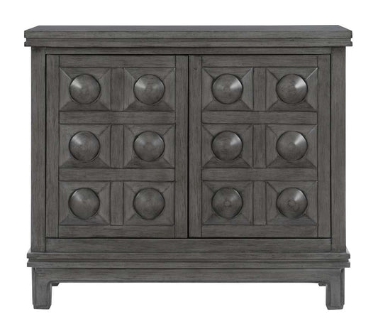 Powell Company - Zora Storage Console Cabinet, Grey - D1316A19G veiw 2