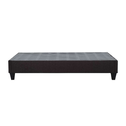 Primo International - Carter Dark Grey Upholstered Platform Bed Frame, Queen - 29643 veiw 2