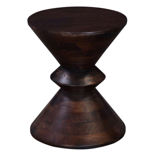 Primo International - Orrick Brown Wood Round Pedestal Side Table - 59638 veiw 2