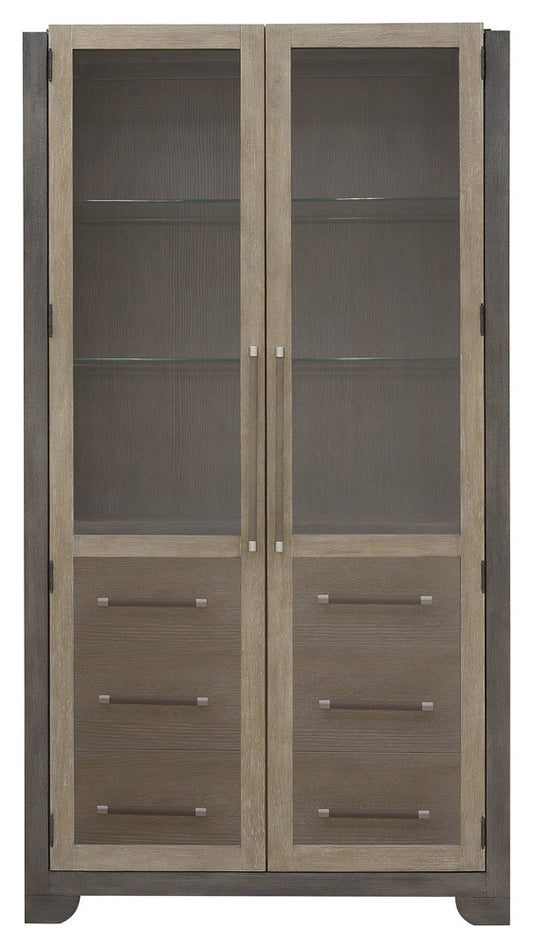 Pulaski - Anderson Park Moose Trail And Frontier Brown China Cabinet - P402300 view 2