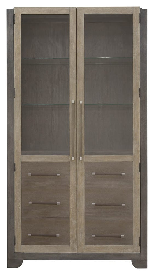 Pulaski - Anderson Park Moose Trail And Frontier Brown China Cabinet - P402300 view 2