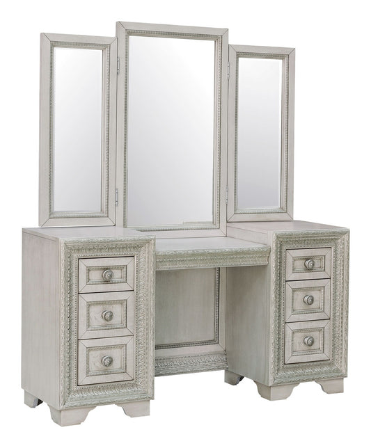 Pulaski - Camila Creamy White Vanity With Mirror - P269-BR-K11 view 2
