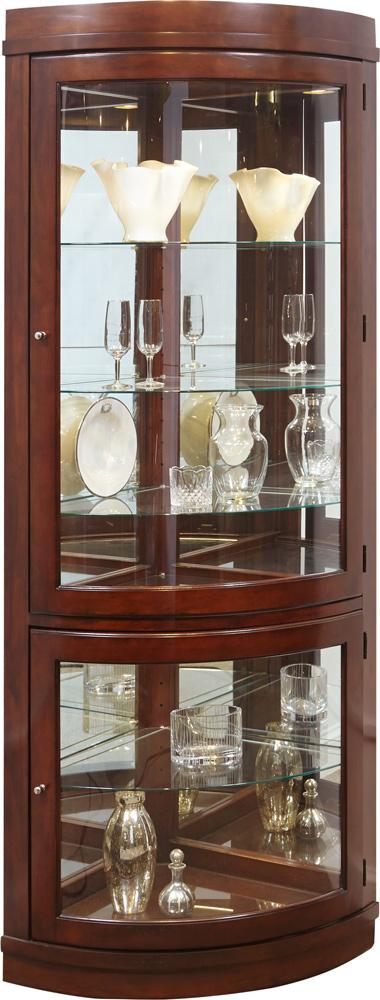 Pulaski - Chocolate Cherry Corner Curio - 20852 veiw 1