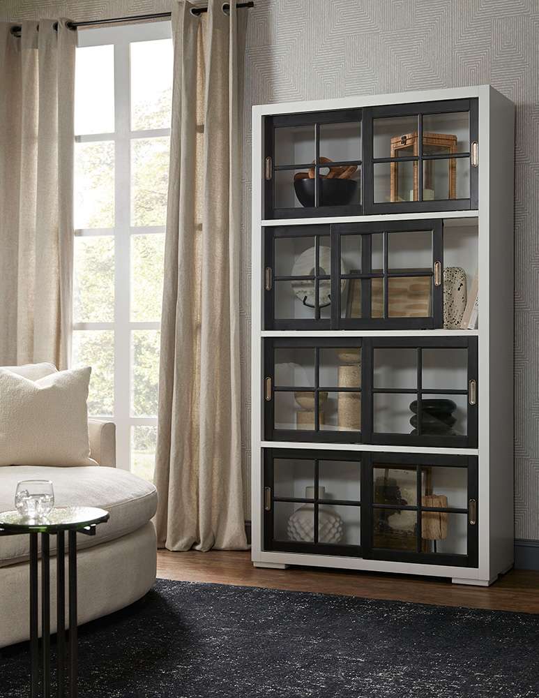 Pulaski - Contemporary 4-Shelf Sliding Door Bookcase - P021773_CLOSEOUT veiw 7