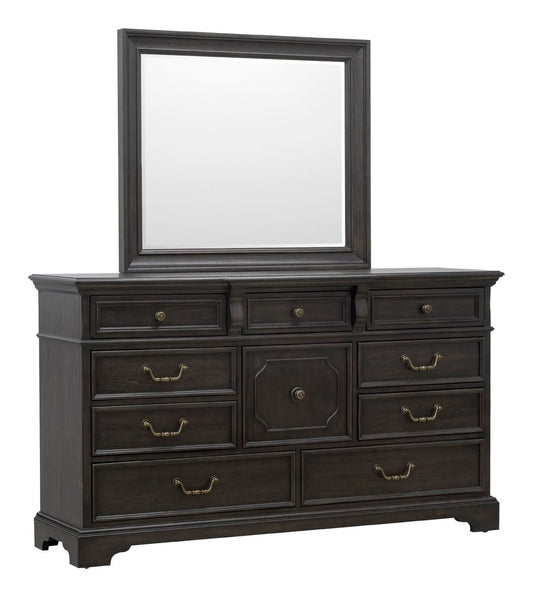 Pulaski - Hickory Creek Brown Velvet 10 Drawer Dresser With Mirror - P386-BR-K7 view 2