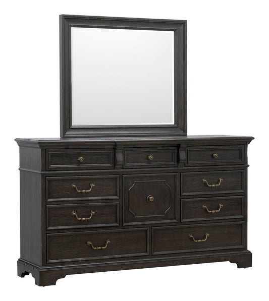 Pulaski - Hickory Creek Brown Velvet 10 Drawer Dresser With Mirror - P386-BR-K7 view 2