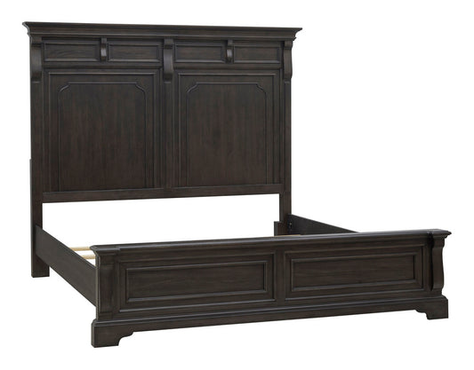 Pulaski - Hickory Creek Brown Velvet Queen Panel Bed - P386-BR-K1 view 2
