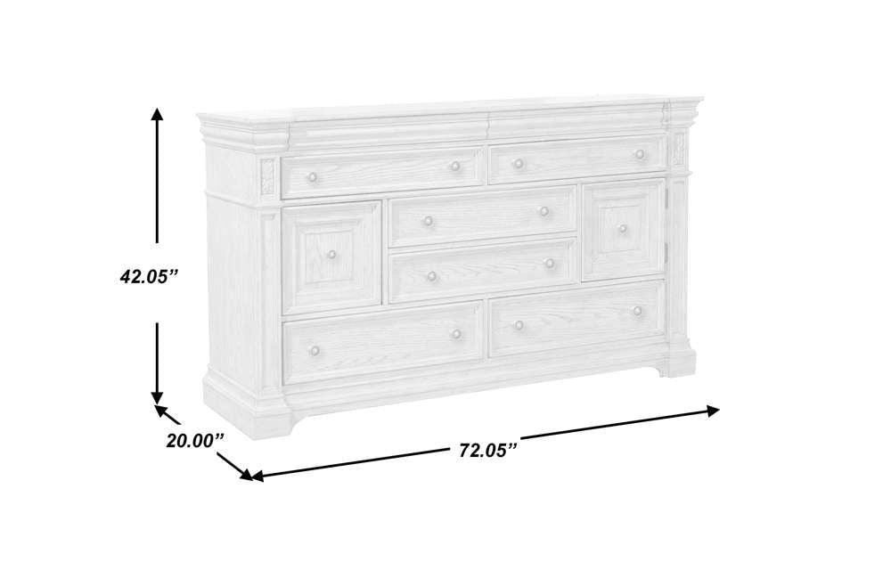 Pulaski - Kingsbury 8 Drawer Dresser - P167100 veiw 7