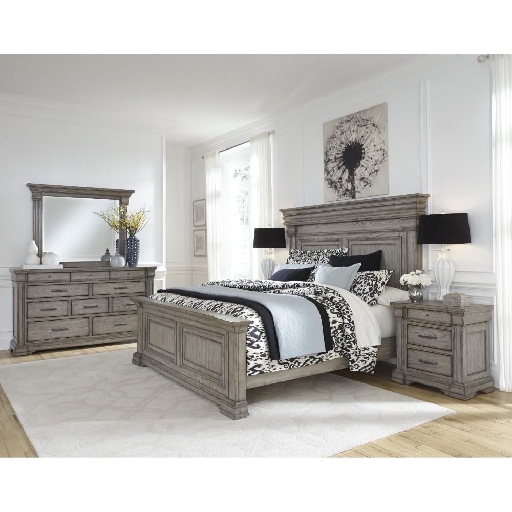 Pulaski - Madison Ridge Queen Panel Bed with Blanket Chest Footboard in Heritage Taupe - P091-BR-K2 veiw 6