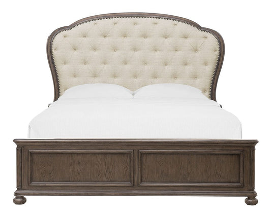 Pulaski - Saddle Creek Timber Brown California King Upholstered Bed - P412-BR-K6 view 2