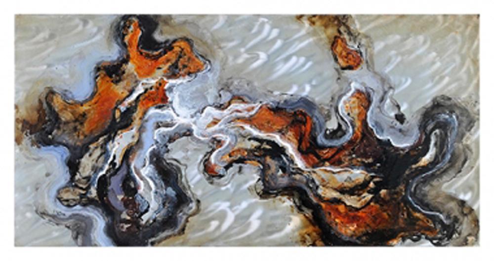 Ren Wil - Blending Waters Rectangular Metal Wall Art - W6117 veiw 1