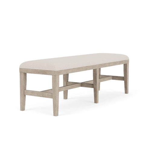 Riverside Furniture - Bennett - 58" Uph Dining Bench 1in - Frosted Gray - 79255 view 2