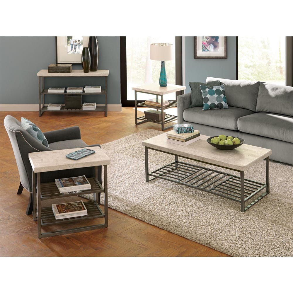 Riverside Furniture - Capri - Cocktail Table - Alabaster Travertine - 77702 view 7