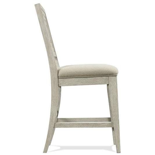 Riverside Furniture - Cascade Upholstered Wood Back Counter Stool (Set of 2) - 73443 veiw 2