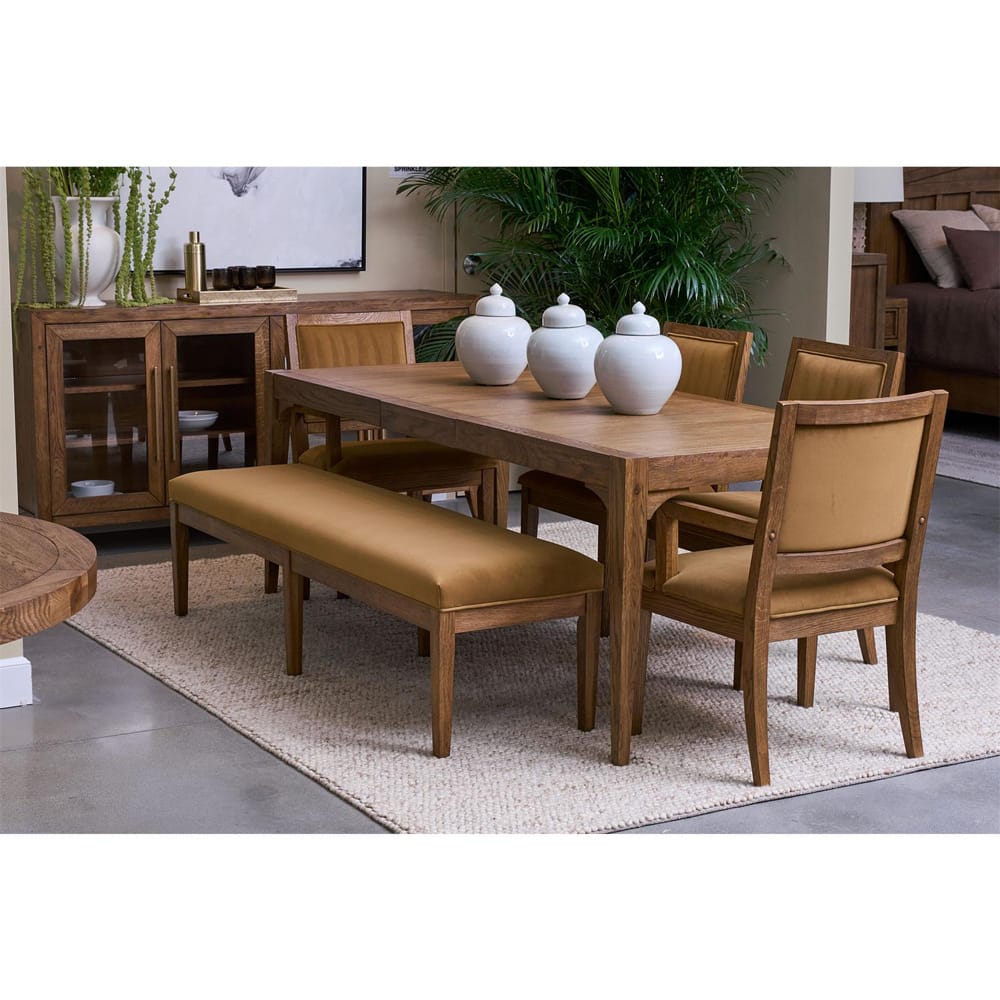 Riverside Furniture - Halbrooke - Dining Bench 1in - Nutmeg Oak - 51859 view 7