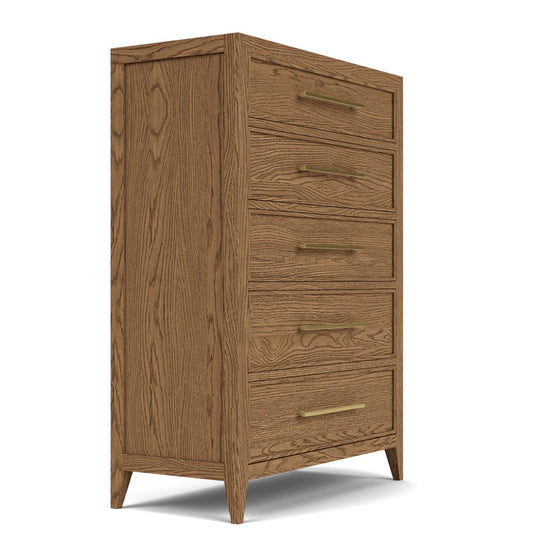Riverside Furniture - Halbrooke - Five Drawer Chest - Nutmeg Oak - 51865 view 2