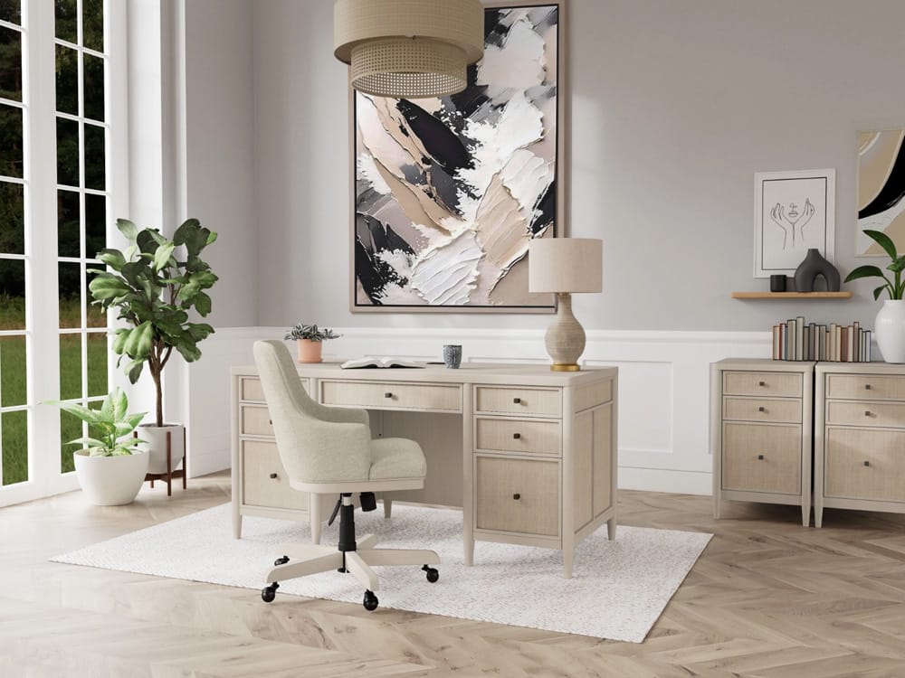 Riverside Furniture - Maren - Uph Desk Chair - White Sand - 18238 view 8