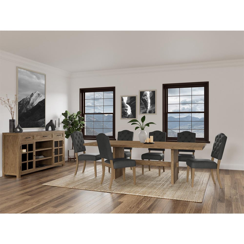Riverside Furniture - Mix-N-Match Chairs - Buton Tuft Uph Chr 2in-Sl - Slate - 92632 view 8
