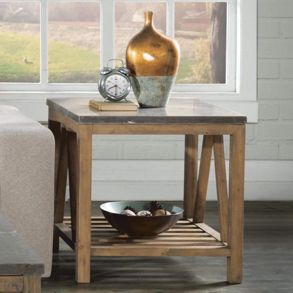 Riverside Furniture - Weatherford Rectangle Side Table - 16509_16510 veiw 4
