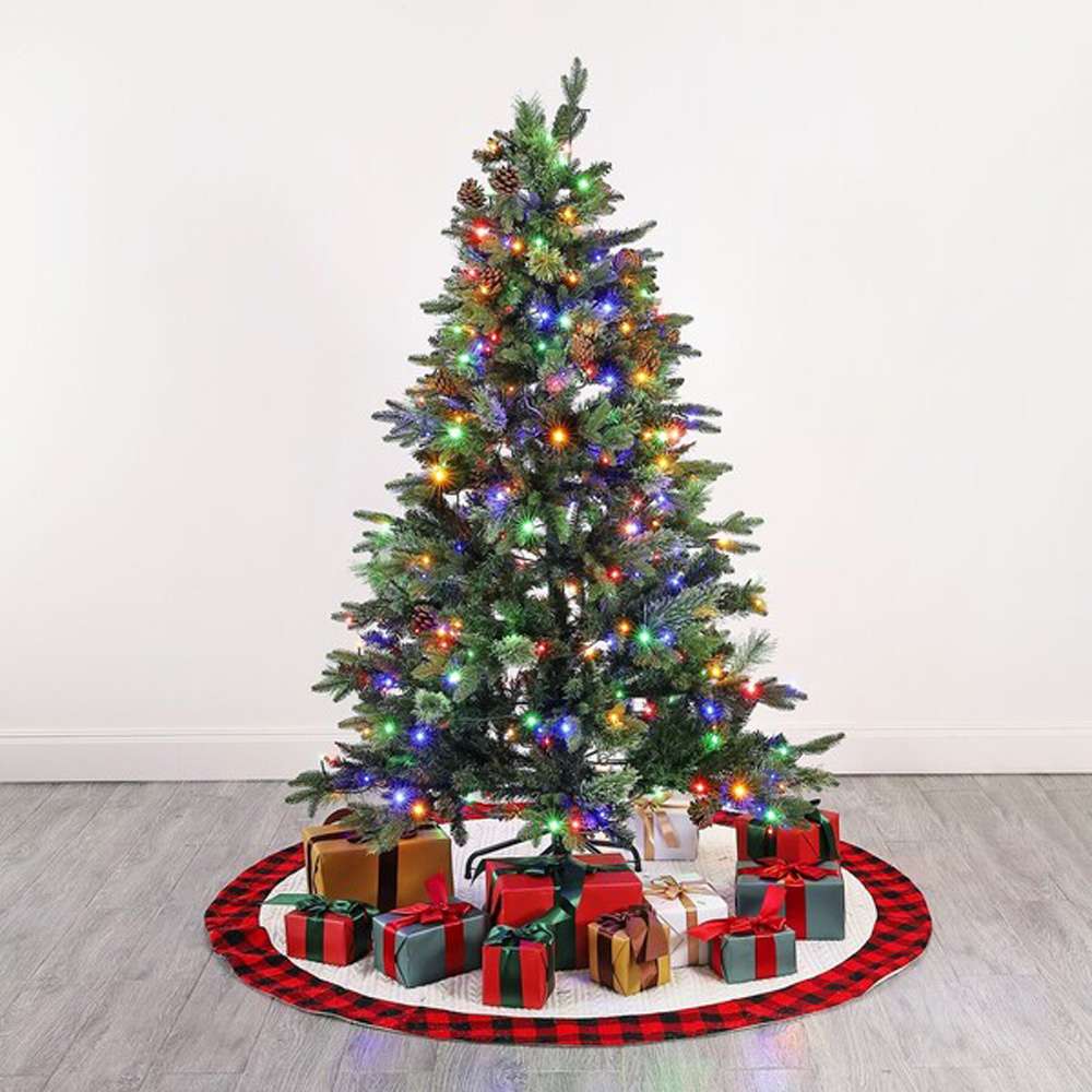 Safavieh - 5.5 Ft Pre-Lit Art. Xmas Tree - Green - FXP2020A veiw 4