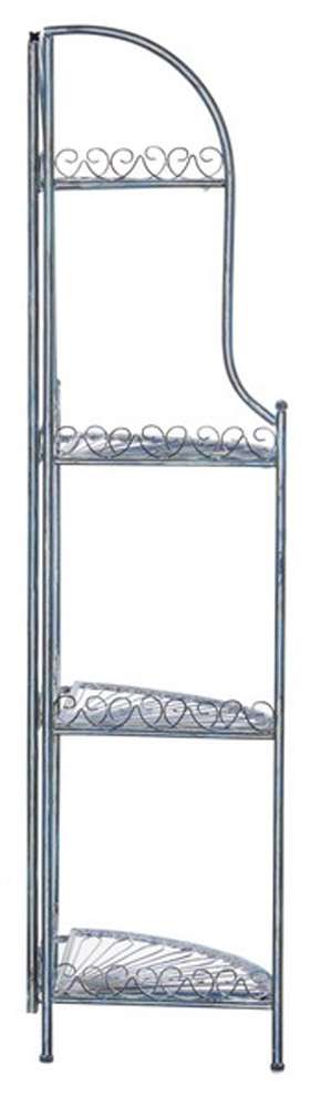 Safavieh - Abarrane 4 Tier Corner Shelf - Mossy Blue - PAT5013C veiw 4