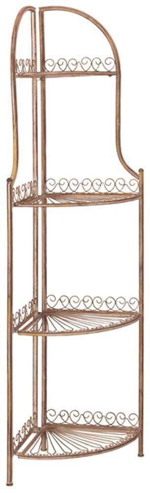 Safavieh - Abarrane 4 Tier Corner Shelf - Rusty Orange - PAT5013A veiw 3