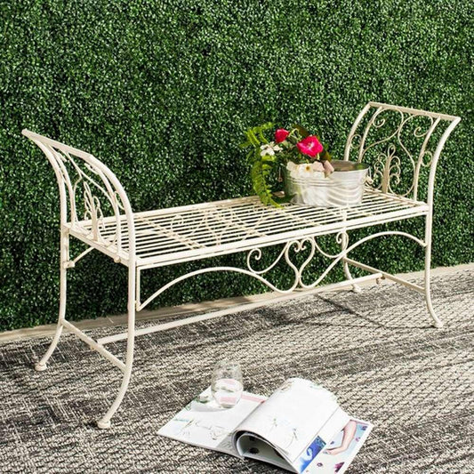 Safavieh - Adina Bench - Distressed White - PAT5016A veiw 2