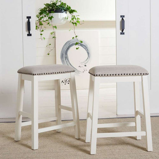 Safavieh - Aero Counter Stool - White (Set of 2) - STL9218A-SET2 veiw 2