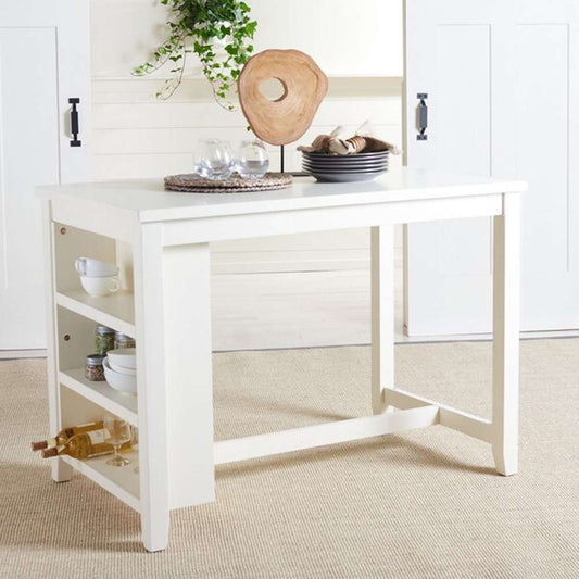 Safavieh - Aero Rectangle Counter Table - White - DTB9218A veiw 2