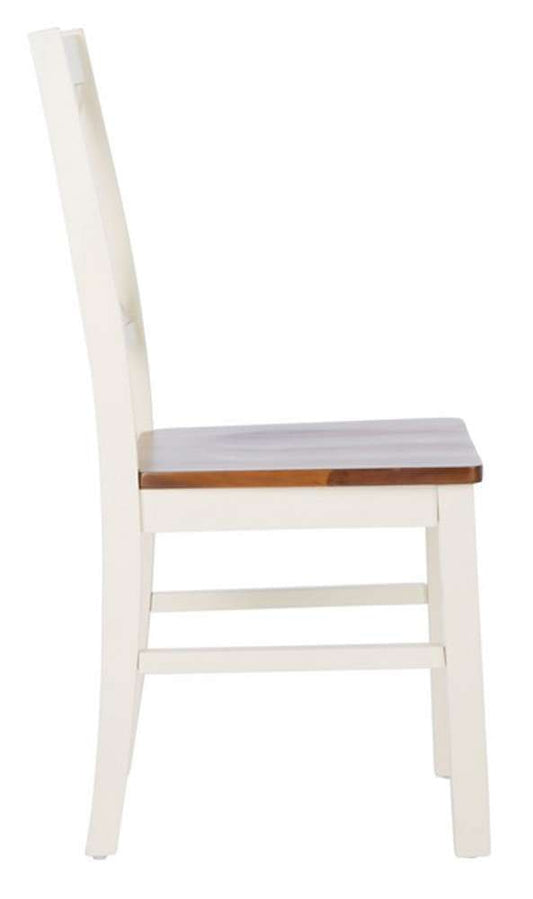 Safavieh - Akash Dining Chair - White - Natural (Set of 2) - DCH9210A-SET2 veiw 2