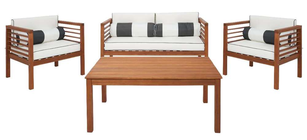 Safavieh - Alda 4 Pc Living Set - Natural - Bge + Bolster P - PAT7317A veiw 1