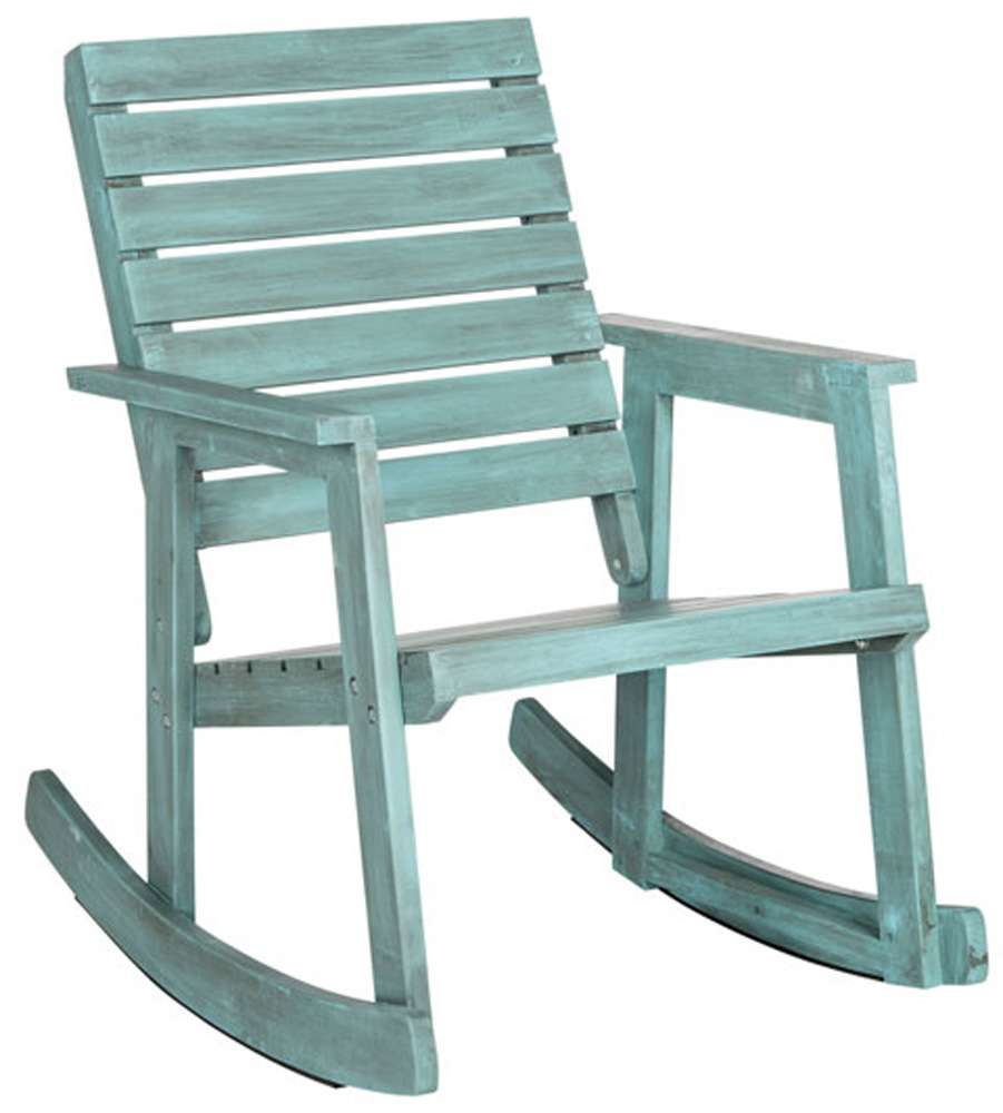 Safavieh - Alexei Rocking Chair - Chinese Blue - FOX6702C veiw 3