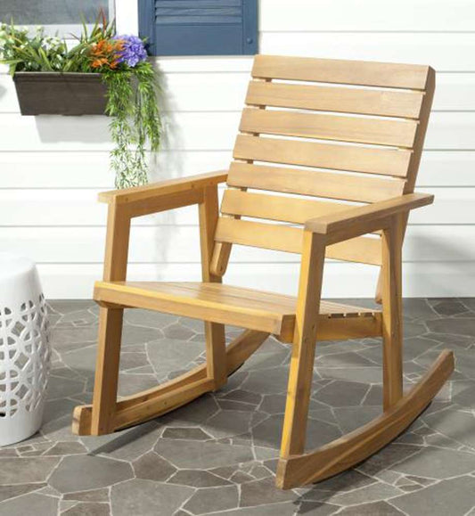 Safavieh - Alexei Rocking Chair - Teak - FOX6702B veiw 2