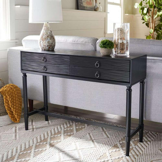 Safavieh - Aliyah 4Drw Console Table - Black - CNS5730A veiw 2